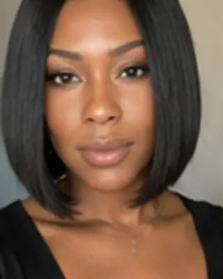 Real Donor Hair kinky straight styling inspiration