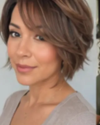 Real Donor Hair sleek bob styling inspiration