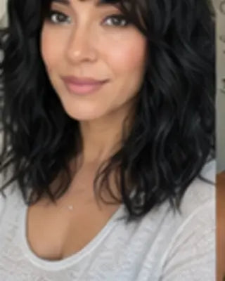 Real Donor Hair defined curl styling inspiration