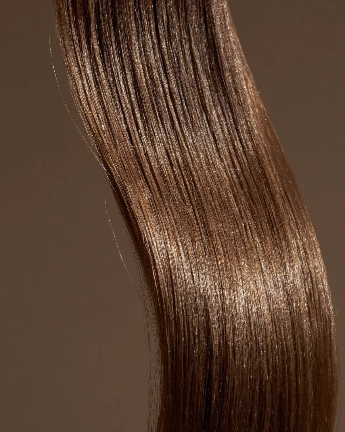 Close-up of smooth premium hair strands
