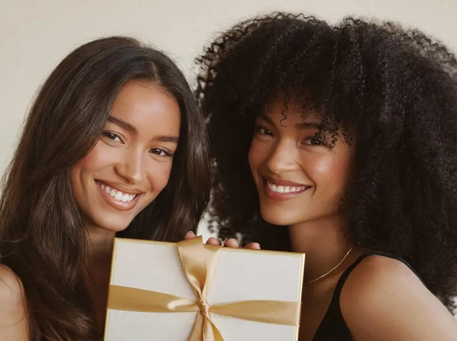 Real Donor Hair customers opening a luxury gift